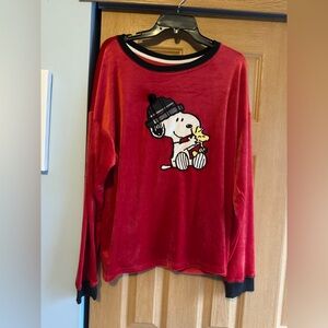 Peanuts Red and Black Sweatshirt